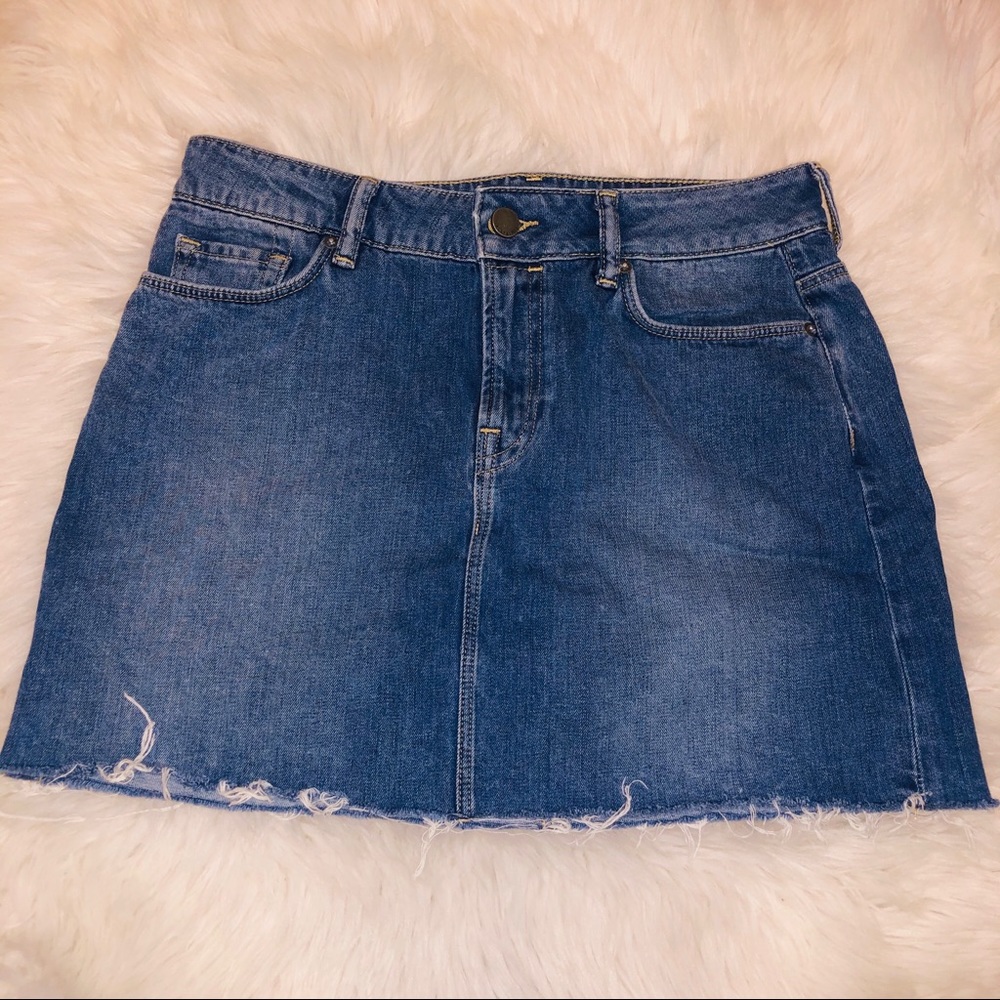 All Saints - Denim Mini Skirt